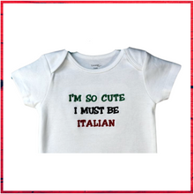 Charger l'image dans la galerie, 08  Embroidered  Baby Bodysuit Italy