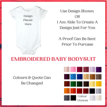 Charger l'image dans la galerie, 08  Embroidered  Baby Bodysuit Italy