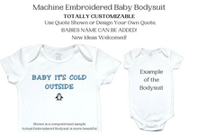 Load image into Gallery viewer, 28  Embroidered Baby Bodysuit Penguin