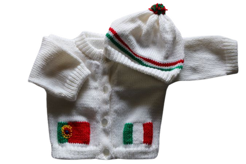 0281 Sweater Country Flag Italy &  Portuguese
