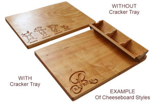Cheeseboard Couples Names with Heart WITHOUT Tray