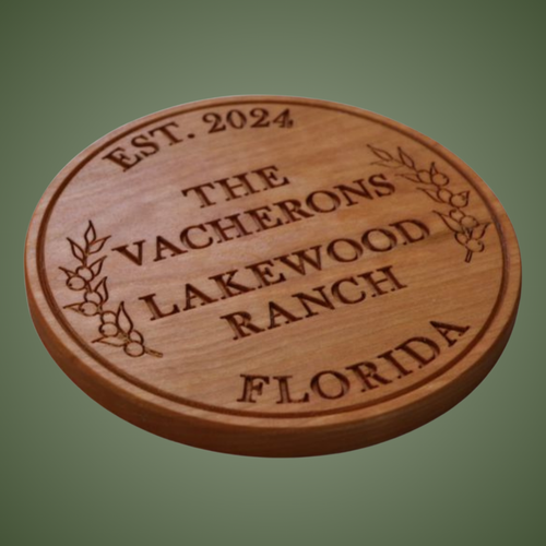 TR425B  Trivet Family Name  & Location