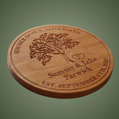 TR424 Trivet Anniversary or Wedding Tree