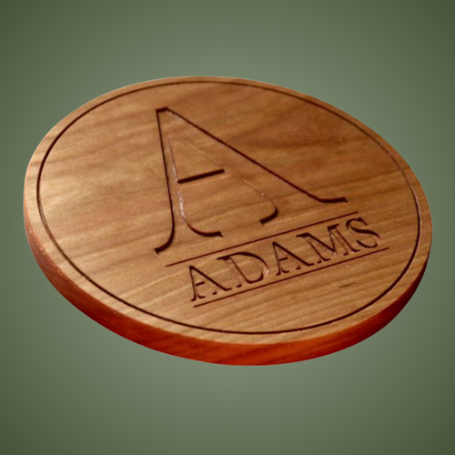TR405 Trivet Large Letter and Name Under