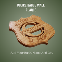 Charger l&#39;image dans la galerie, PL 004 Police Wall Badge