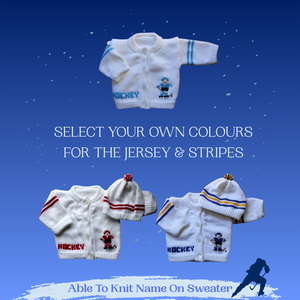 0225  Sweater Hockey Blue Stripes
