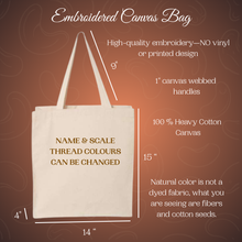 Load image into Gallery viewer, Personalized Embroidered Lawyer Canvas Tote Bag, Custom Attorney Gifts, Law School Graduate Gift, Bags