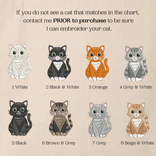 Load image into Gallery viewer, Personalized Cat Embroidered Cotton Canvas Tote Bag,  Cotton Shopping Bag, Reusable Everyday Tote