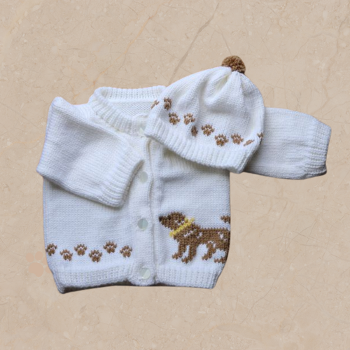 0231 Sweater Beige Lab Retriever Dog