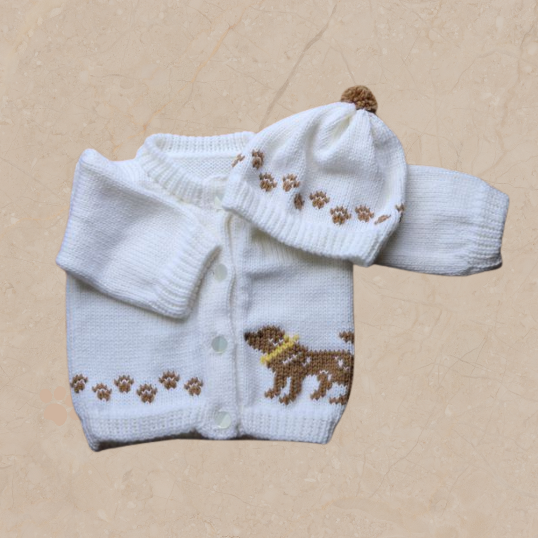 0231 Sweater Beige Lab Retriever Dog