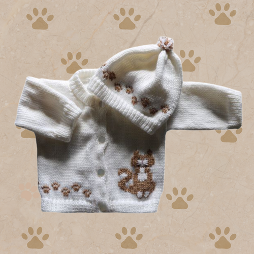 0246 Sweater Cat Beige