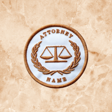 Load image into Gallery viewer, 918  Scales Of Justice Embroidered Patch