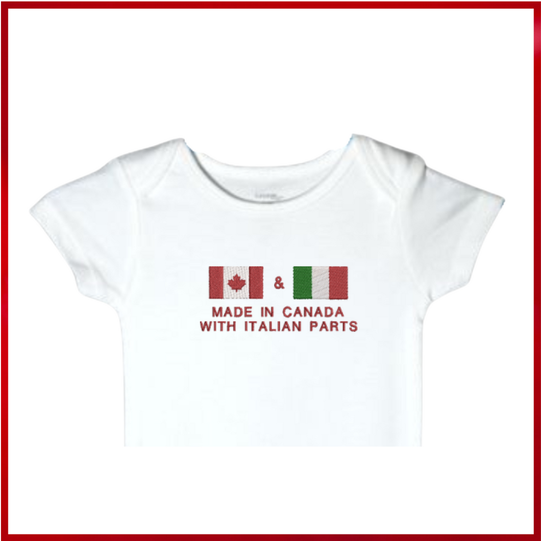 04   Embroidered  Baby Bodysuit Heritage Flags