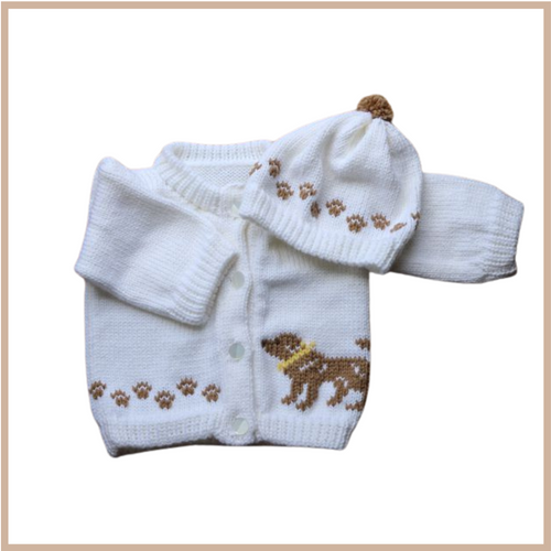0231 Sweater Beige Lab Retriever Dog