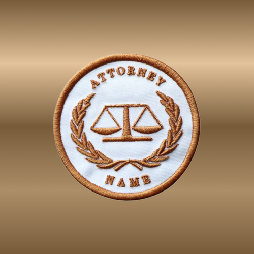 918  Scales Of Justice Embroidered Patch