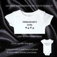 Load image into Gallery viewer, Panda Bear Baby Sweater, Personalized Knitted Infant Cardigan, Custom Sweaters, Shower Gift