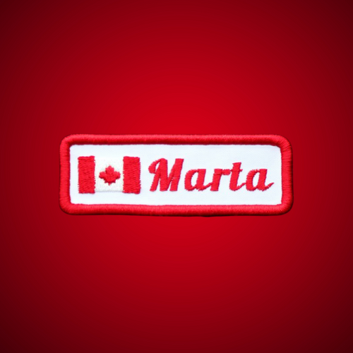 936  Heritage Flag Embroidered Patch Canada