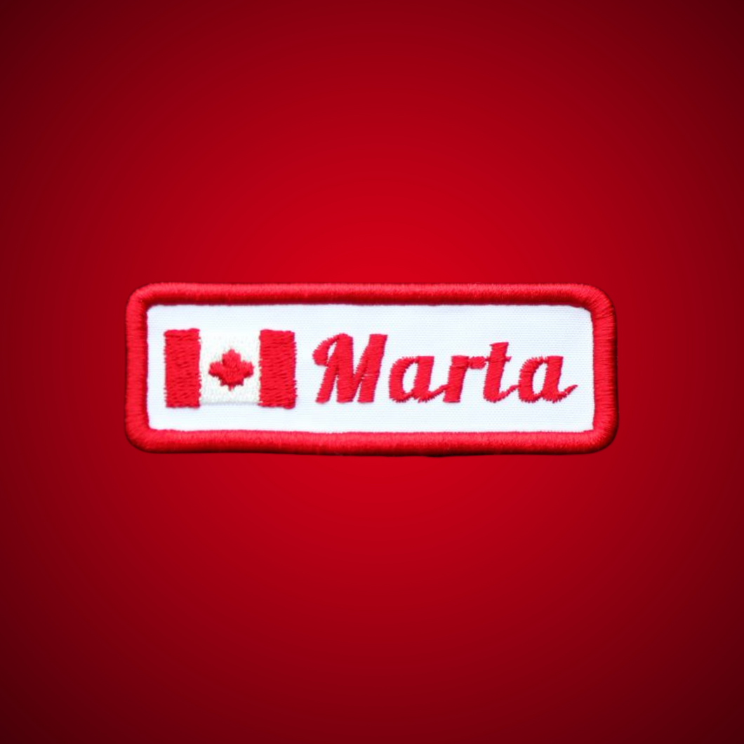 936  Heritage Flag Embroidered Patch Canada