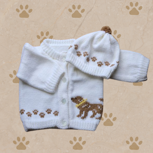 0231 Sweater Beige Lab Retriever Dog