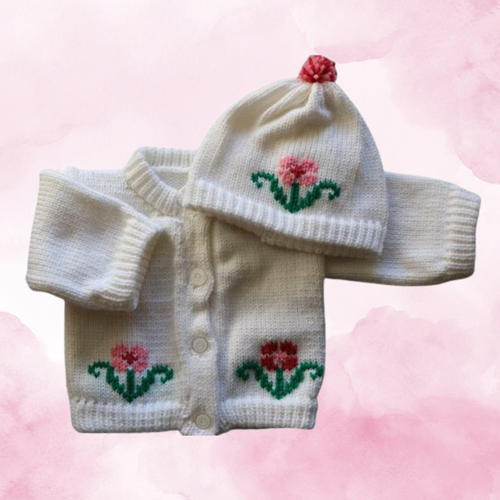 0256A Sweater Flowers
