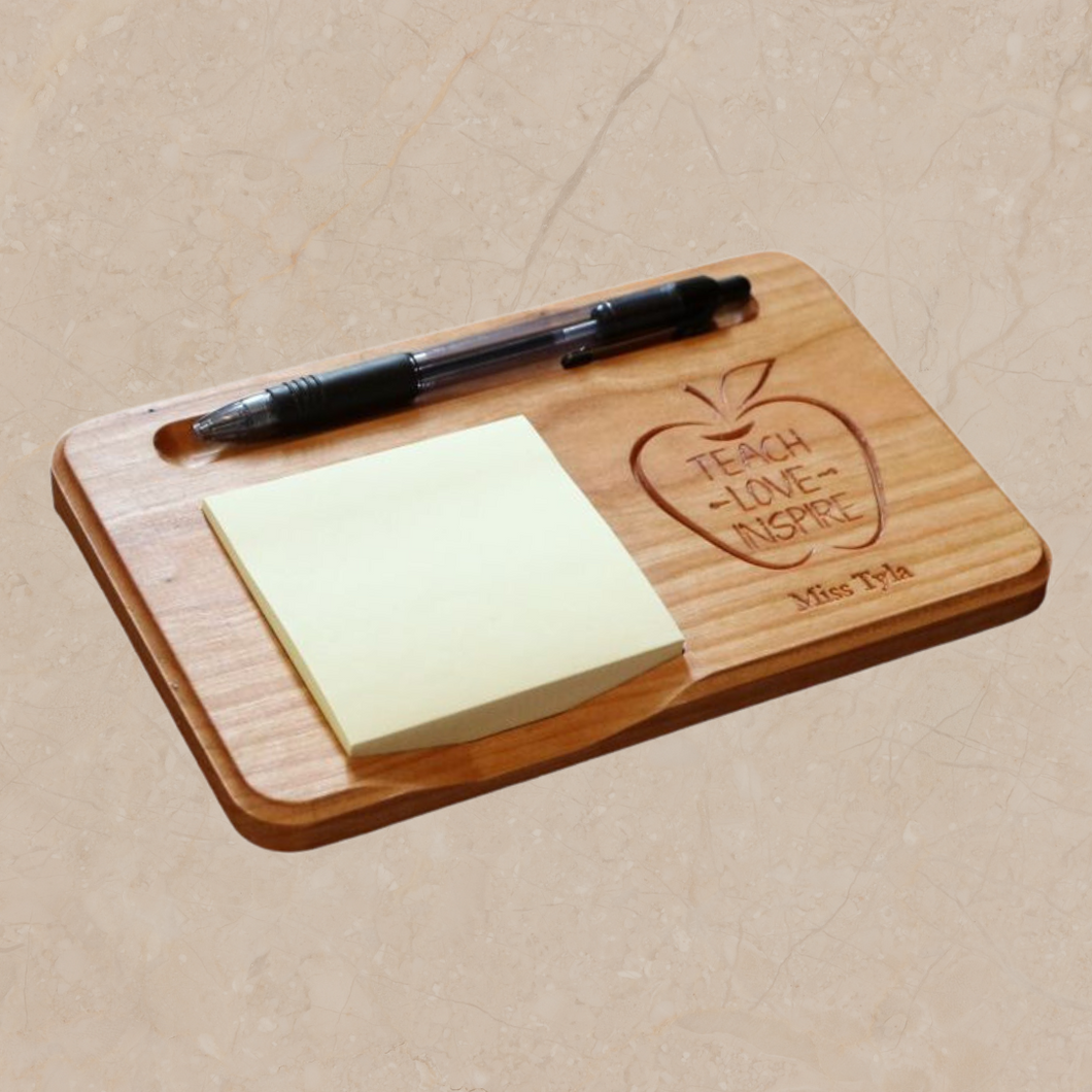 ST508 Notepad Holder Teacher Apple