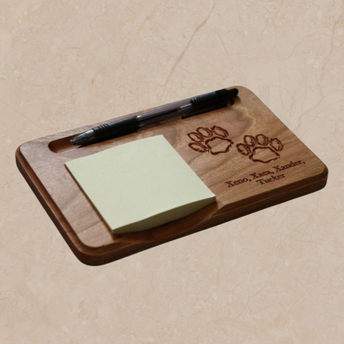 ST609 Notepad Holder Animal Paw Prints