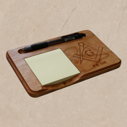 St 640 Notepad Holder Masonic Square & Compass
