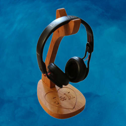 HP734 Headphone Heart with Initials