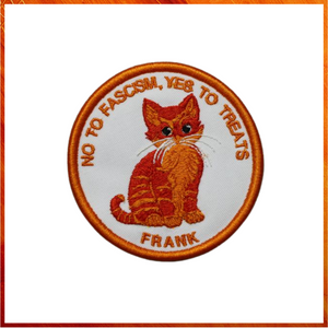 905  Beige Cat Embroidered Patch