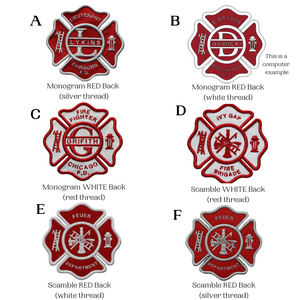 900  Firefighter Embroidered Personalized Patch