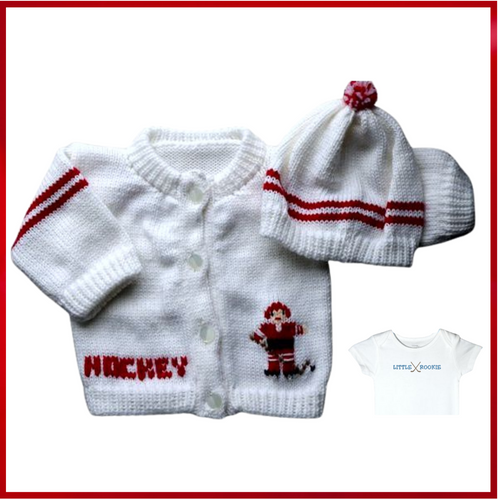 0226  Sweater Hockey Red Stripes