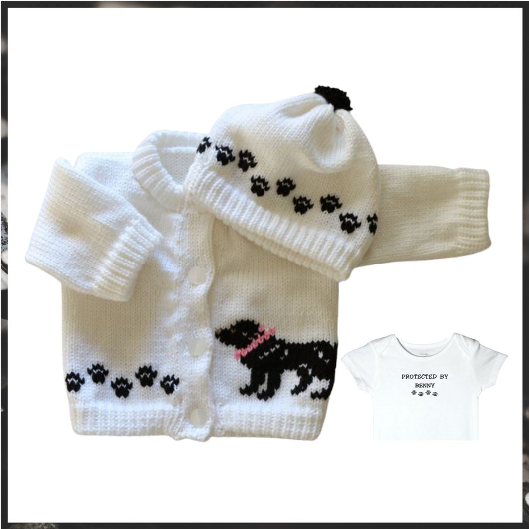 0230 Sweater Black Lab Retriever Dog