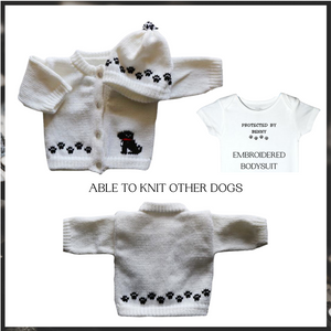 0234  Sweater Dog Small Black Dog