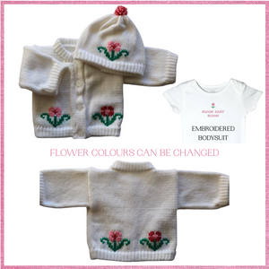 0256A Sweater Flowers