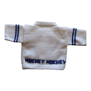 0225  Sweater Hockey Blue Stripes