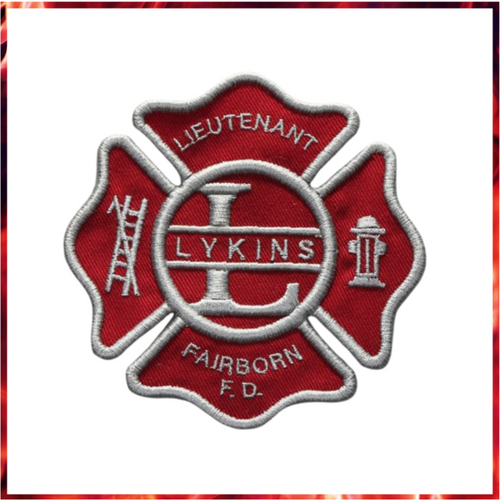 900  Firefighter Embroidered Personalized Patch