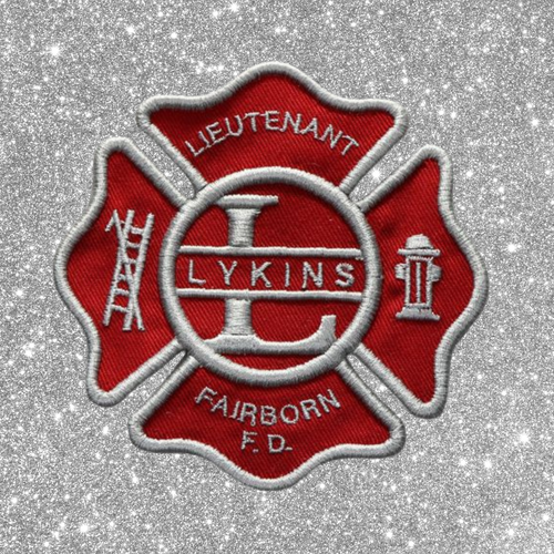 900  Firefighter Embroidered Personalized Patch