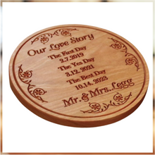 Charger l&#39;image dans la galerie, TR425A Trivet Anniversary or Wedding Dates