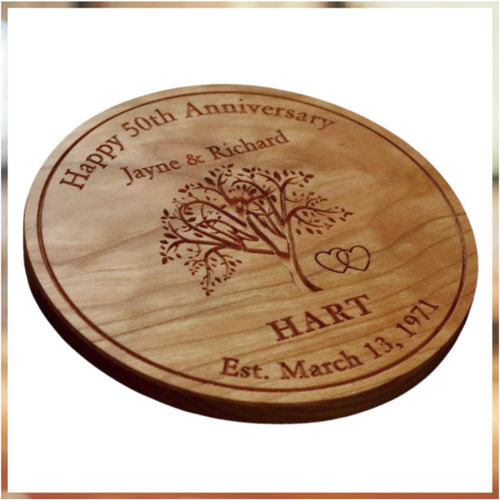 TR424 Trivet Anniversary or Wedding Tree