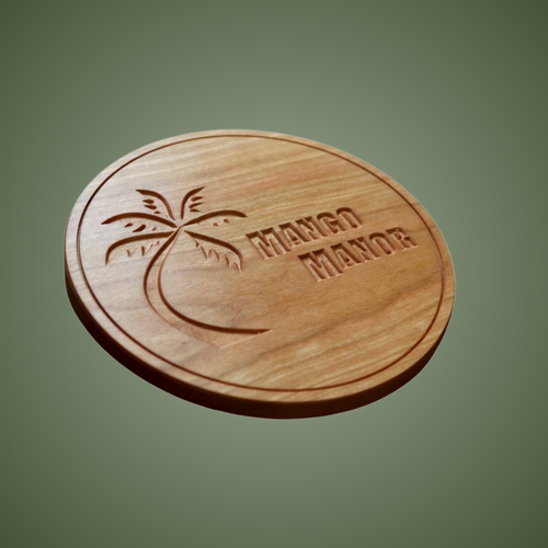 TR572 Trivet Palm Trees