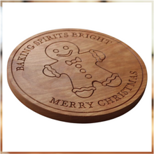 Load image into Gallery viewer, TR471 Trivet Gingerbread Man