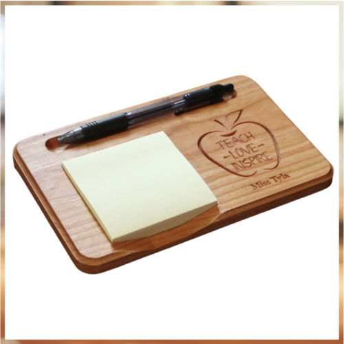 ST625 Sticky Note Holder Teacher Apple