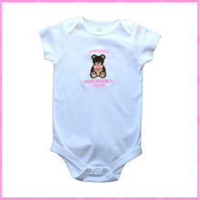 Load image into Gallery viewer, 06  Embroidered Teddy Bear &quot;Pick Your Bow Colour&quot; Bodysuit