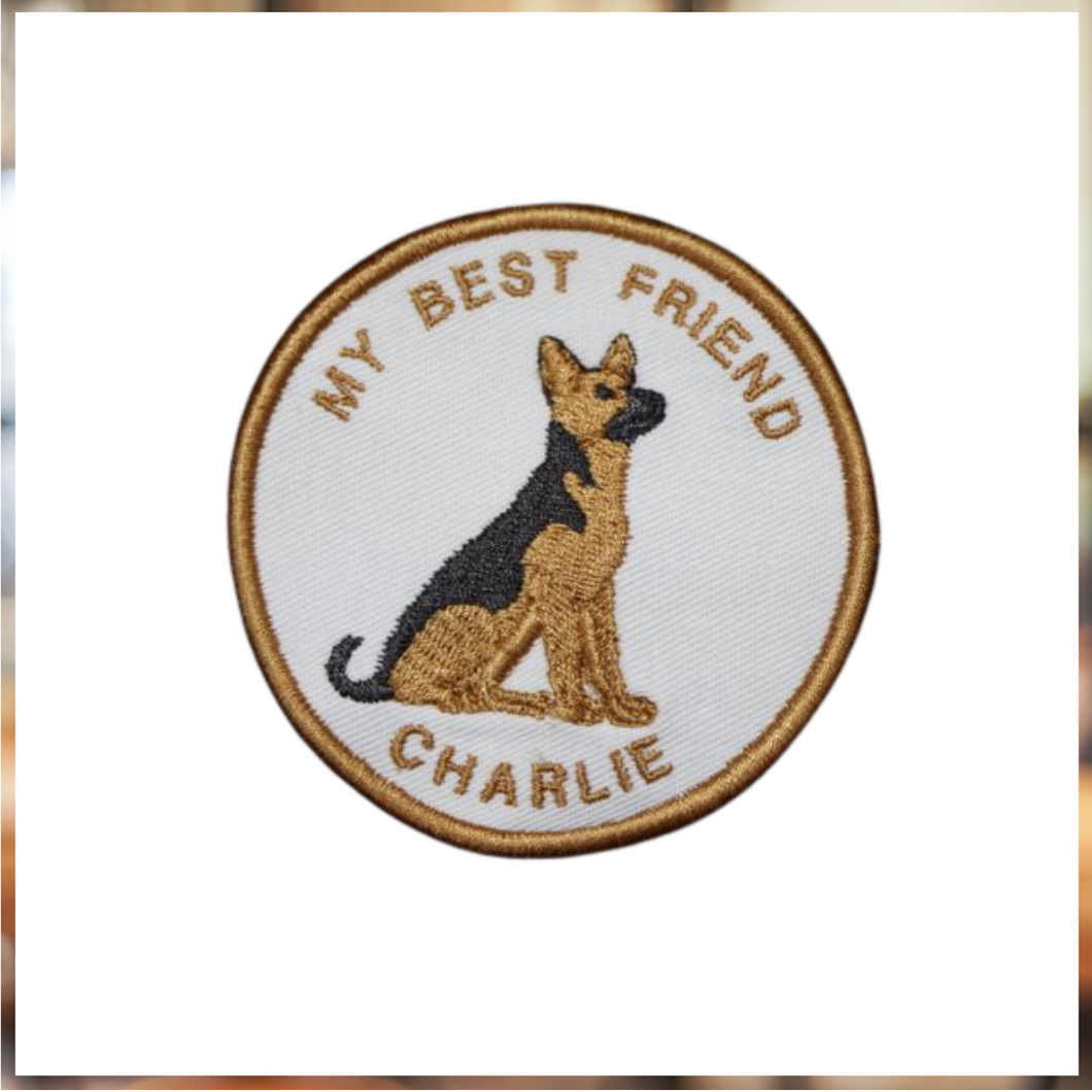 910 German Shepherd Embrodered Patch