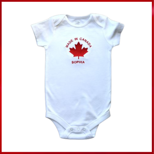 05  Embroidered  Baby Bodysuit Canada