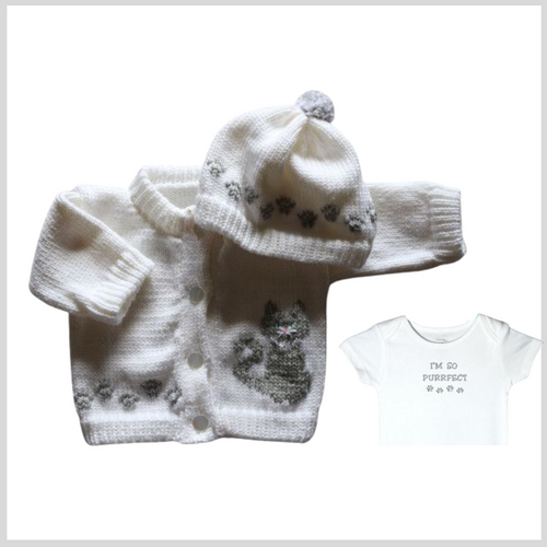 0250 Sweater Cat Grey