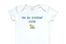 Load image into Gallery viewer, 09  Embroidered Baby Bodysuit Duck