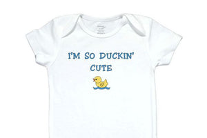 09  Embroidered Baby Bodysuit Duck
