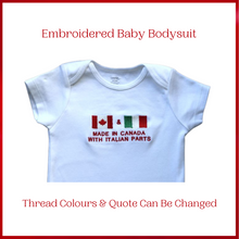 Load image into Gallery viewer, 04   Embroidered  Baby Bodysuit Heritage Flags