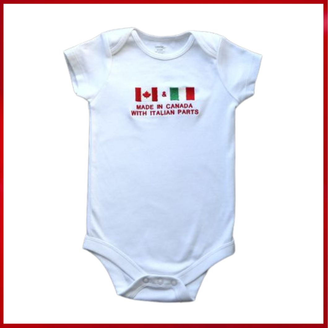 04   Embroidered  Baby Bodysuit Heritage Flags